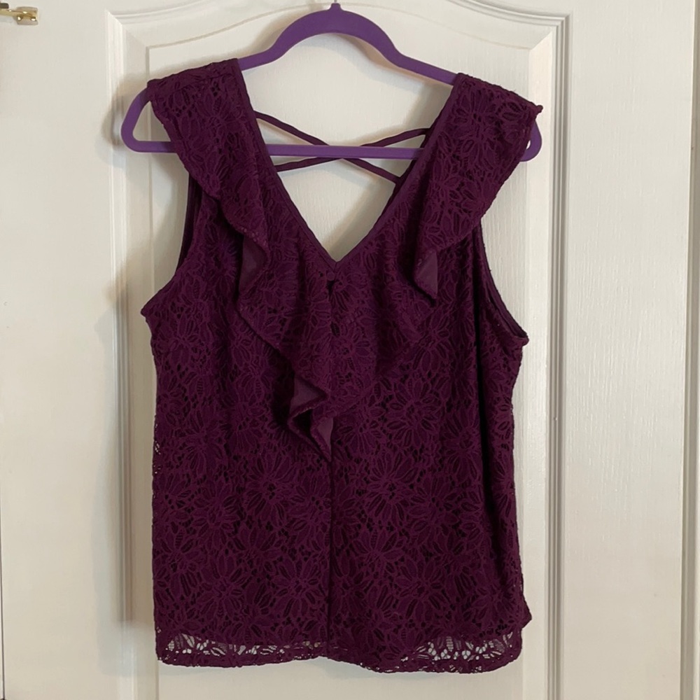 Dark purple dress top